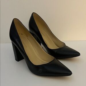 Marc Fisher Black Leather Heels